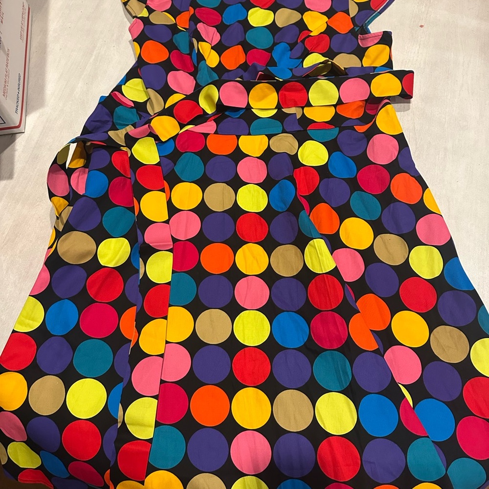 Colorful Polka Dot Dress 3X